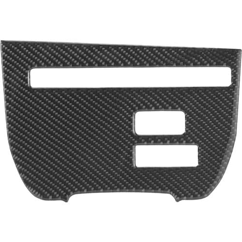 Console Trim Sticker Carbon Fiber CD Player Interior Accessories Fit for Nissan GTR R35 08‑16(A )