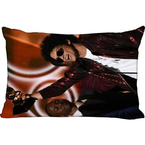 Bruno Mars New Arrival Rectangle Anime Pillowcases Zipper Custom Pillow Cover Wedding Decorative Christmas Gift