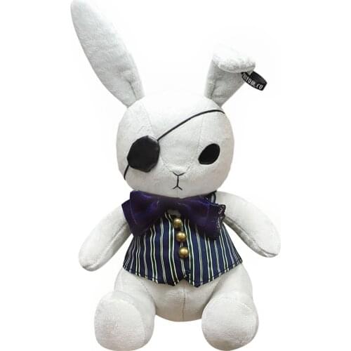 New Japan Anime Black Butler Label Funtom Bitter Kuroshitsuji Ciel Rabbit Plush Stuffed Cosplay Doll 36cm Kids Toys Gifts