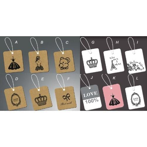 Wholesale 2000pcs Without Print Label Tie String Price Display Tags,Jewelry Display YSSA9