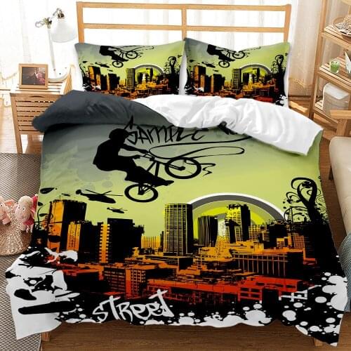 3d Lifelike Motorcycle Printing Duvet Bed Duvet Cover King Queen Comforter Set High Quality Bed Linen Queen For Boys Adults