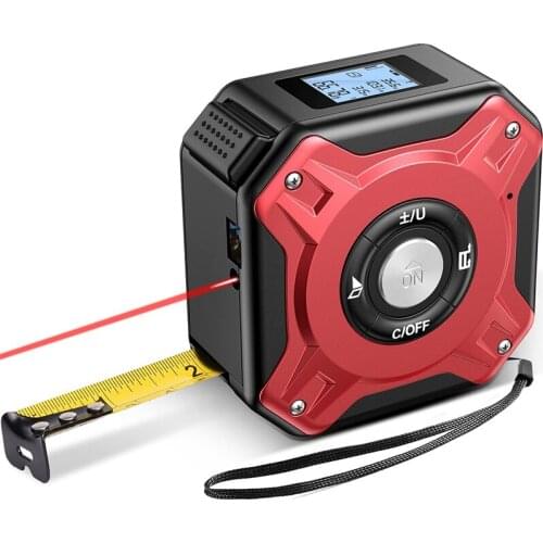 Hot USB Rechargeable 40M Measure Digital Tape with Roll Cord Mode Measure Tape Impact Professional Measuring Tool