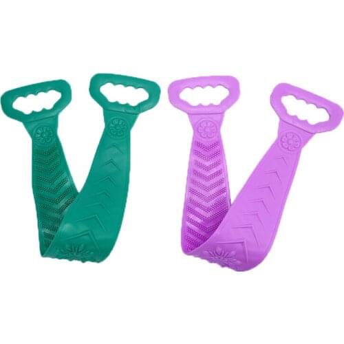 Bath Back Scrubber Bath Towel Bath Belt Body Exfoliating Massage For Shower Body Cleaning Bathroom Shower Strap Silicone