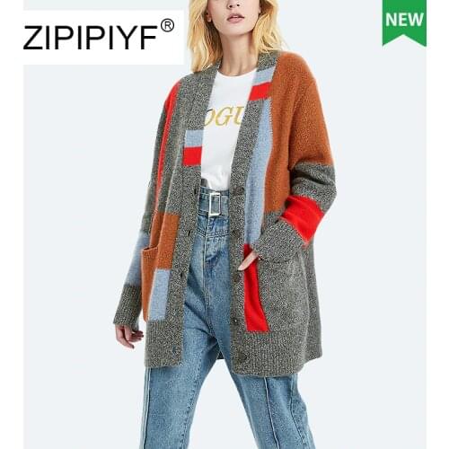 Женские кардиганы ZIPIPIYF China At AliExpress