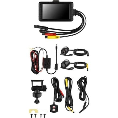 1080P HD 3.0 Inch Motorcycle Camera SE100 Dual Lens Front Rear Driving Recorder Motorbike Night Vision Dashcam Camera