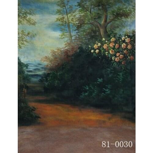 2017 10*20ft Hand Painted Muslin photography background wedding 81-0030, scenic spring flower photography backdrops