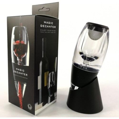 20pcs Portable Wine Magic Decanter Classical Wine Aerator Bag Hopper and Filter with Gift Box Packing WB148