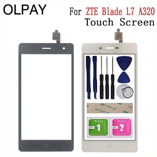 5.0 inch New 100% Original Touch Screen Digitizer For ZTE Blade L7 A320 Touch Panel Touchscreen Lens Front Glass Sensor
