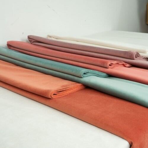 150CM Width Velvet Velour Fabric Table Cloth Curtain Sofa Chair Fabric Cushion Pillow Red Black Coffee Blue Gold Green Pink Gray