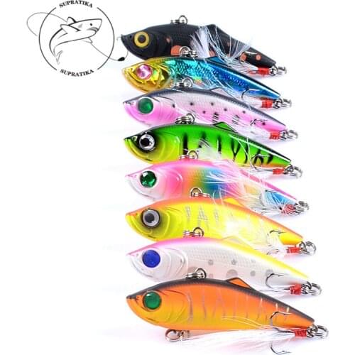 3D Eyes Anti-corrosion Bionic Freshwater Fishing Lure Hard Bait 11.2g/61mm Artificial VIB High Quality Plastic Fishing Bait