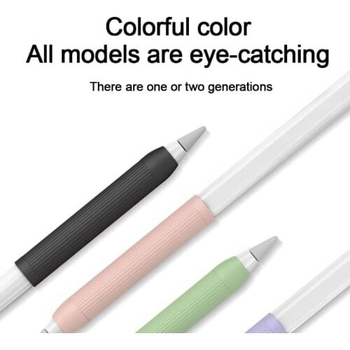 For Pencil 1 2 Cover Universal Colorful Pencil Sleeve for Tablets Screen Write Pencil Silicone Protective Case Non-slip