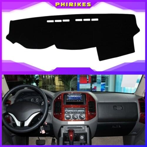 Car Dashboard Cover For Mitsubishi Pajero Montero 2007 2008-2015 2016 2017 Mat Protector Sun Shade Dashmat Board Pad Auto Carpet