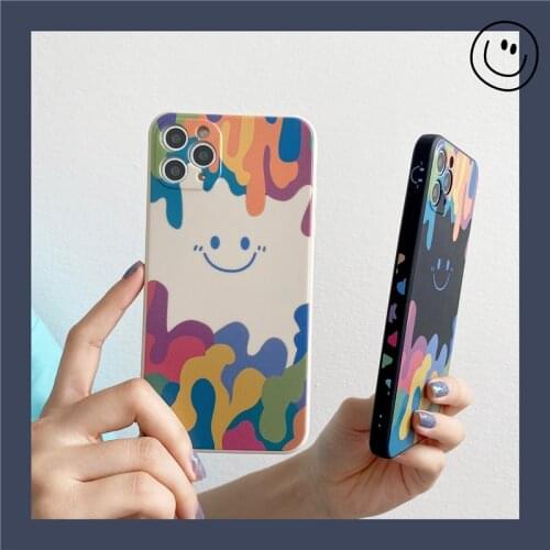 Happy Smiley Face Watercolor Phone Case for Huawei Honor 30 Pro 8x 9x X10 Max V40 V30 V20 Soft Silicone Shockproof Back Cover