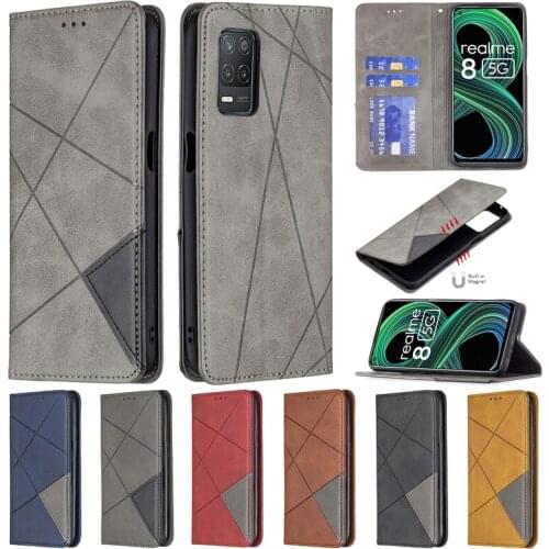 Realme 7i (Global) Case For Realme8 8 5G 6 Pro Cover Case Magnet Flip Leather Coque For OPPO Realme Narzo 30A 20 Wallet Fundas