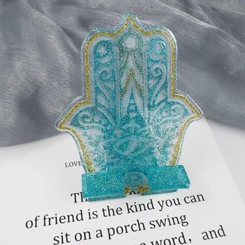 Crystal Epoxy Resin Mold Cellphone Bracket Holder Mobile Phone Stand Silicone Mould DIY Crafts Casting Tool