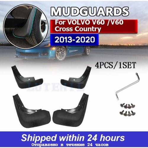 Set Car Mud Flaps For VOLVO V60 /V60 Cross Country 2013-2017 2014 2015 2016 Mudflaps Splash Guards Mud Flap Mudguards Fender