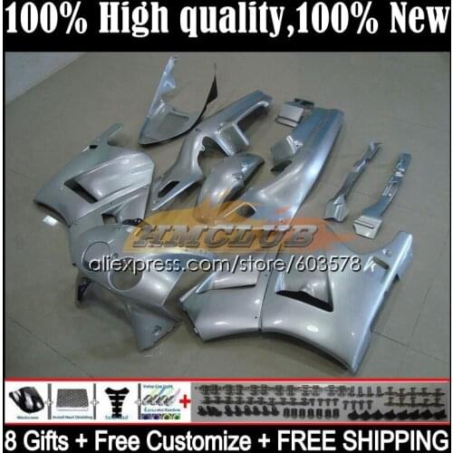 Body For HONDA VFR400 R V4 VFR400R 1989 1990 1991 1992 1993 35CL.8 RVF VFR 400 R RR CC NC30 89 90 91 92 93 Fairing Glossy silver