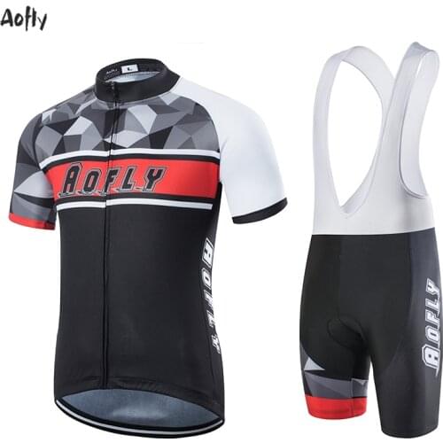 Cubic Polygonal Reflection Stereo Cycling Jersey Personalized Short Sleeve Black And White Bike Clothes GEL Breathable Pad BIB