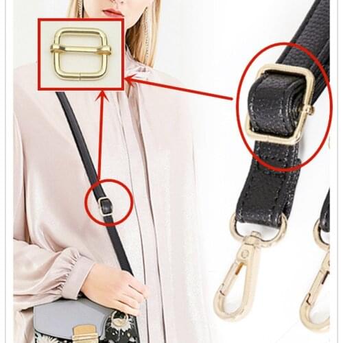 10Pcs Metal Slide Adjuster Hand Bag Garment Leather Strap Hooks Tri-glides Wire Formed Roller Buckles DIY Needlework Accessories