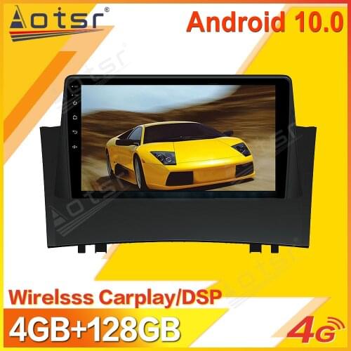 Android 10 Car Multimedia Stereo Player For Reanult Megane 2 2004-2008 Tape Radio Recorder Auto GPS Navi Head Unit No 2Din 2 Din