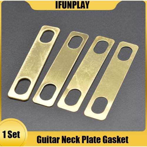 New 4PCS Guitar Neck Plate Guitar Gasket Replacement Guitar Neck Shim Heightening Gasket Accessories