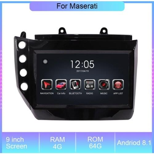 PX6 Android 8.1DVD Stereo Multimedia 9‘’ For Maserati GT Radio GPS Navigation Video Auto Audio Navigation Headunit