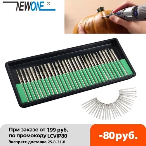 20PCS 2.35mm/30PCS3.0mm Diamond Burr Bits Drill For Engraving Carving Rotary Tool