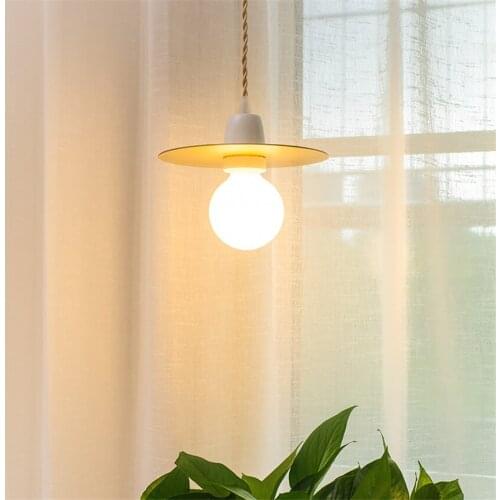 Japanese ceramic brass pendant lights bedroom living room dining lights shop Nordic luxury hanging small lamps Aisle fixtures