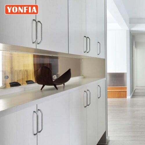 YONFIA 3652 Matt Antique Nickel Cabinet Furniture Drawer Handle Knob Grey Zinc Alloy Modern Kitchen Wardrobe Door Handle Pull