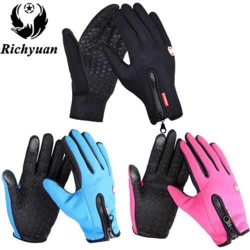 Women Classic Black Winter Leather Gloves Outdoor Sport Driving Touch Screen Gloves Women Men Military Army Guantes Tacticos