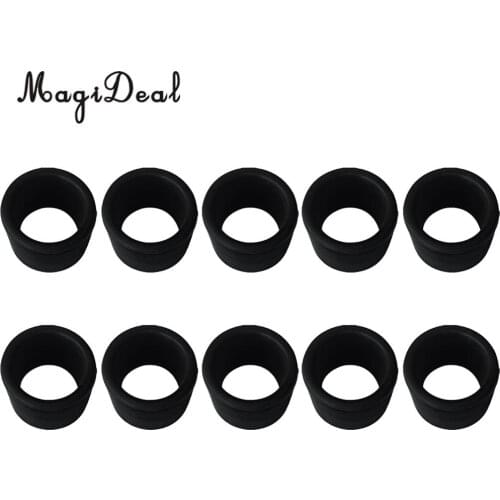 Marine 10 Pieces Rubber 1.5mm Wall 2'' Rod Holder Insert Protectors for Marine Boat Fishing Bait Board Replacement Accessories