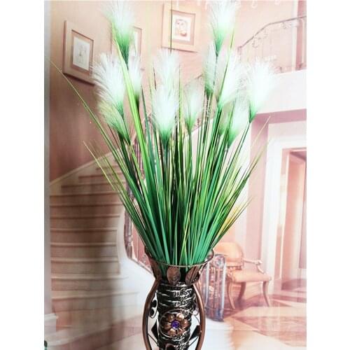 93cm 7heads Large Reed Grass Artificial Onion Bouquet For Wedding Indoor Fake Flower Potted Office Family Party Decor Plants