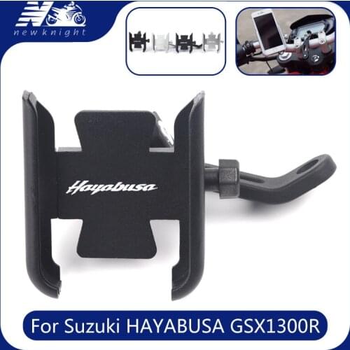 For Suzuki HAYABUSA GSX1300R Motorcycle Aluminum Mobile Phone Holder GPS Navigator Rearview Mirror Handlebar Bracket Accessories