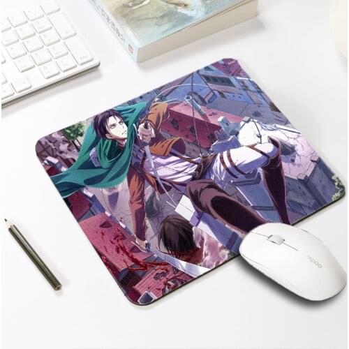 Mairuige Attack on Titan Japan Anime Mouse Pad Levi Gaming Mouse Pad Laptop Pc Notbook Computer Pad To Mouse Gamer Play Mats