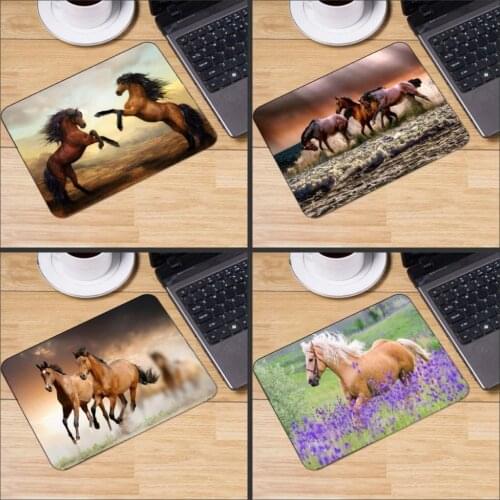 XGZ Mousepad Species Animal Forced Speed Horse Pattern Non-slip Rectangular Mouse Pad Custom Desk Mat