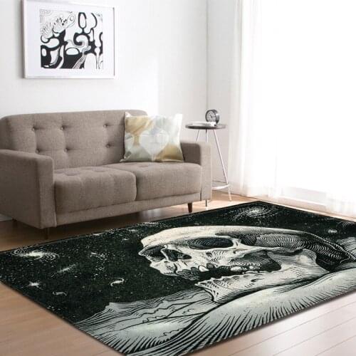 Skull Series Pattern Living Room Big Area Decoration Carpet Rugs for Bedroom study room Soft Door Mat Coffee Table Carpets