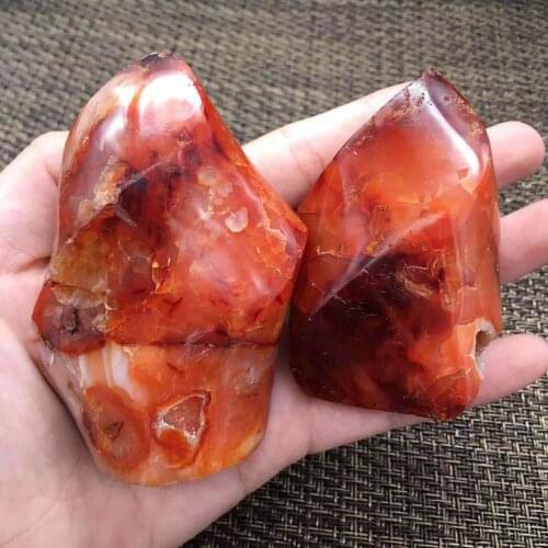 Red Agate torch natural stones and minerals crystals gemstone reiki healing home decoration
