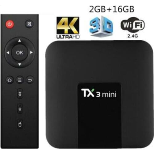 TX3 mini Smart TV BOX 1GB/8GB 2GB/16GB Tx3 mini android Android 8.1 newest version Amlogic S905W up to 2.0 GHz TX3mini TV BOX