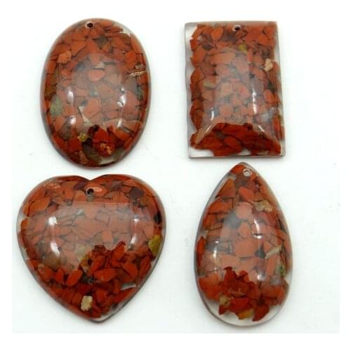 Natural stone lapis Quartz crystal Turquoises aventurine tiger eye Water droplets pendant for diy Jewelry making necklace