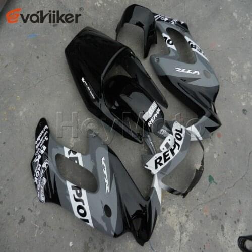 Motorcycle fairing for VTR1000F 1997 1998 1999 2000 2001 2002 2003 2004 2005 gray ABS Plastic motorcycle cowl H2