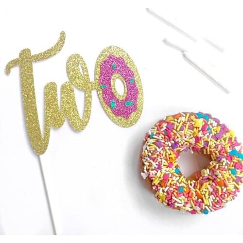 Custom 2nd Birthday Donut Cake Topper|Personalised Second Birthday Donut Cake toppers| Donut Grow Up | Breakfast Birthday