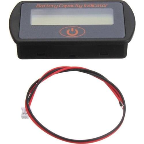 12 V Lead Acid Battery Percentage Electricity Meter Voltmeter Electric Quantity Display Power Down Memory Function