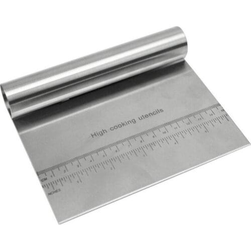 Cakes Pizza Dough Scraper Cutter Kitchen Stainless Steel Flour Pastry Scale Baking Tool Cookies Bread Desserts Cutting Tools