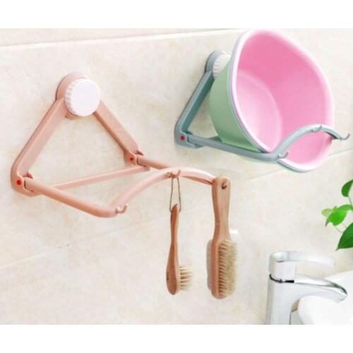 Multipurpose Shelf Bathroom Powerful Suction Cup Washbasin Rack Storage Rack Folding Wall Hanging Kitchen Wall Hook