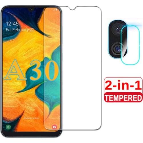 2 In 1 Camera Lens Glass for Samsung Galaxy A30 Protective Glass Screen Protector Set A 30 30A Tempered Glas Film SM-A305FN/DS