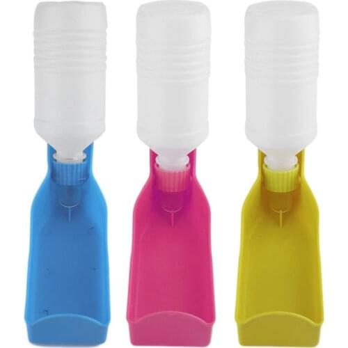 1Pcs Potable Pet Dog Cat Water Feeding Drink Bottle Dispenser Travel Bowl