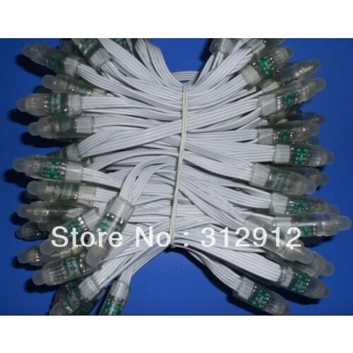DC12V input 12mm through-hole LED channel letter;100pcs a string;with all WHITE wire