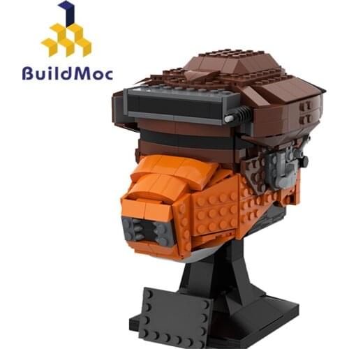 Buildmoc Star Plans Space Movie Boushh Helmet 590PCS MOC Model Building Blocks Toys for Children DIY Toy Kids Gifts