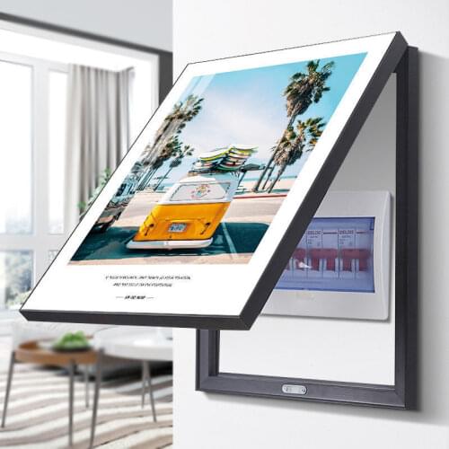 Covering the meter box decorative painting，Modern minimalist living room dining room paintings