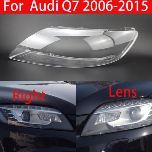 For Audi Q7 2006-2015 Lampshade Lens Headlight Headlight Glass Cover Car Headlight Glass Headlight Transparent Lamp Cover Body